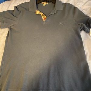 Navy blue Burberry polo